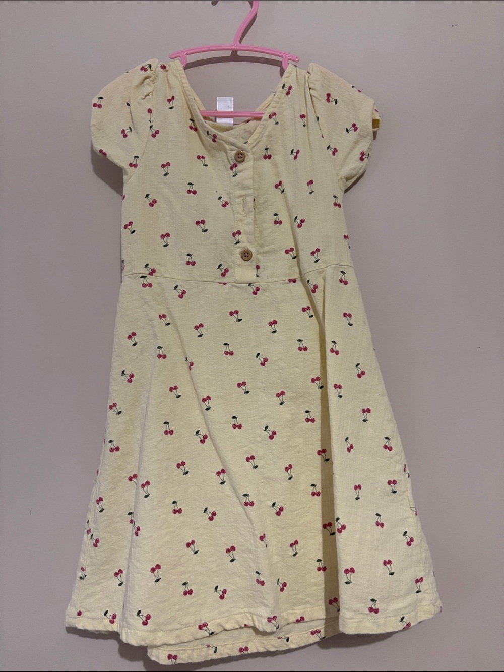 Joe Fresh Yellow Cherry Print Dress